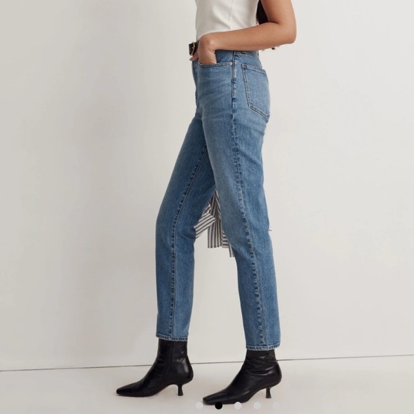 MADEWELL THE MOM JEAN IN BASLEY WASH SIZE 28 STYLE NH665 - Picture 3 of 12